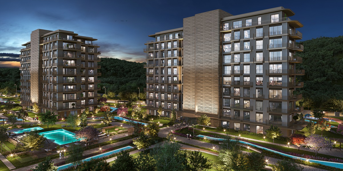 4 bedroom apartments for sale in vadi İstanbul maslak koru kiptas invest Sariyer suitable for Turkish citizenship