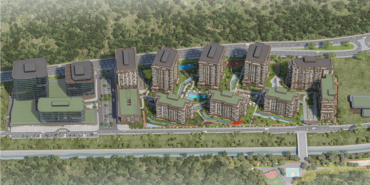 Luxury 4 Bedroom Apartments for Sale in vadi istanbul Residences Maslak Koru Sariyer