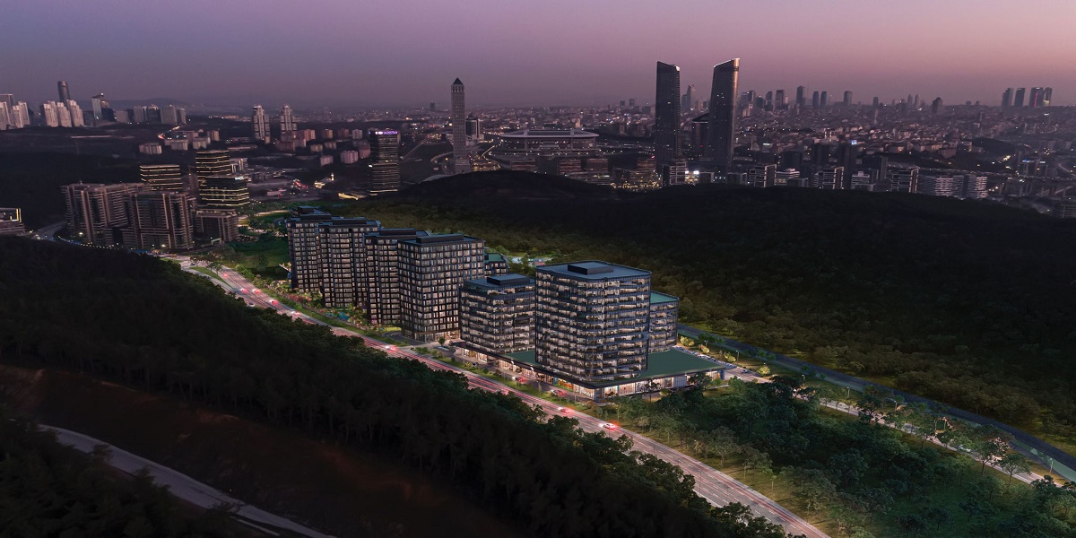 3 bedroom apartments for sale in vadi İstanbul maslak koru kiptas invest Sariyer suitable for Turkish citizenship