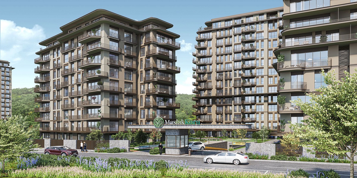 investment 3 bedroom apartments for sale in vadi İstanbul maslak koru kiptas invest Sariyer