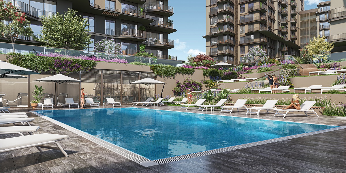Luxury 3 bedroom apartments for sale in vadi İstanbul maslak koru kiptas invest Sariyer