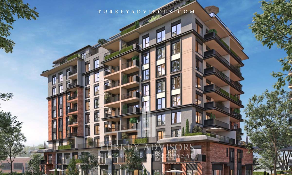 Modern Istanbul real estates Lush Greenery